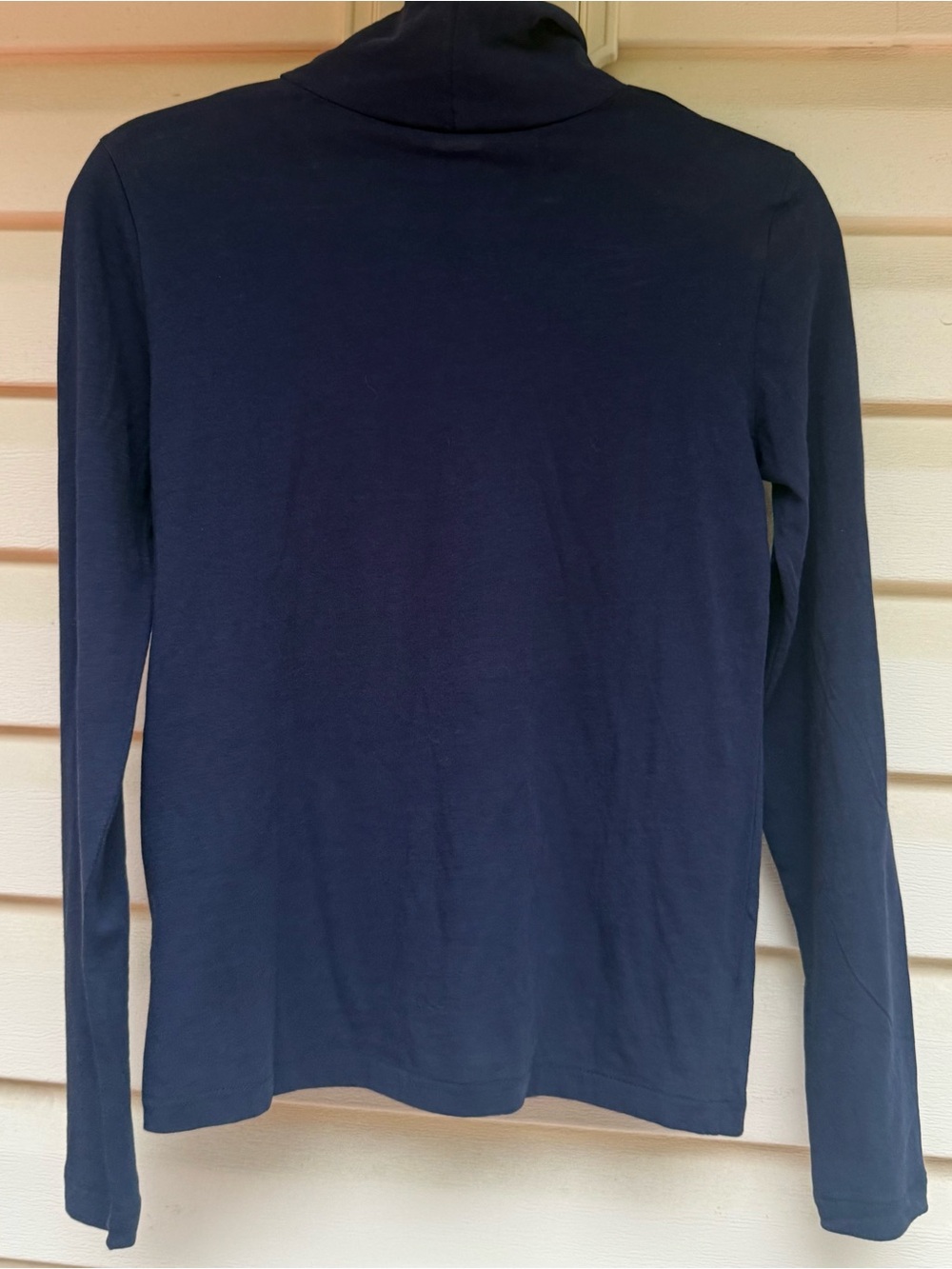 NWT J.Crew Re-Imagined Navy Blue Turtleneck 100% Cotton Size Small - Picture 7 of 8